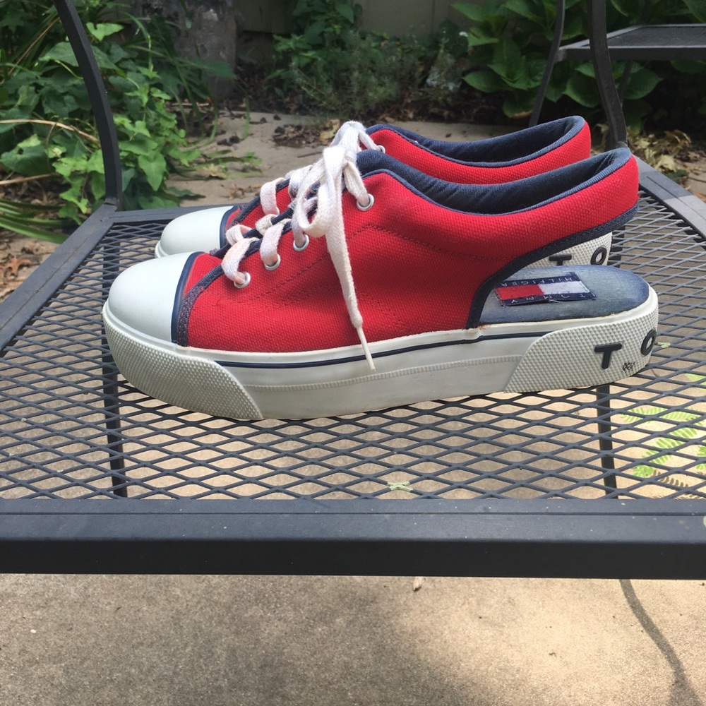 Vintage Tommy Tennis Sandals Red Size 10